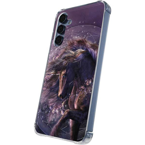 Black Rose Unicorn by Laurie Prindle Galaxy S24 Clear Case