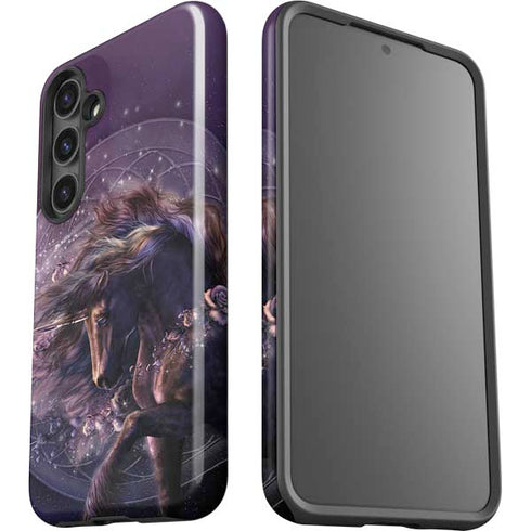 Black Rose Unicorn by Laurie Prindle Galaxy S24 Plus Impact Case