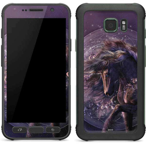 Laurie Prindle Black Rose Unicorn Galaxy S7 Active Skin