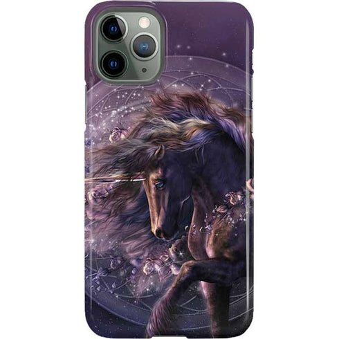 Laurie Prindle Black Rose Unicorn iPhone 11 Pro Lite Case