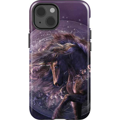 Laurie Prindle Black Rose Unicorn iPhone 13 Impact Case