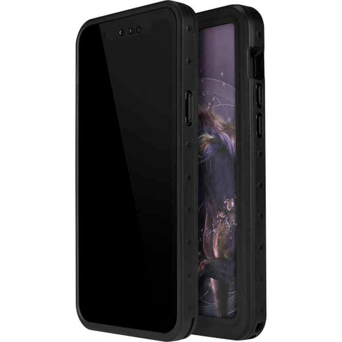 Laurie Prindle Black Rose Unicorn iPhone 13 Mini Waterproof Case