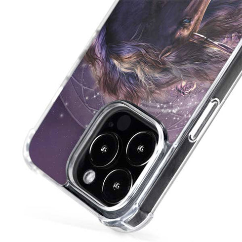 Laurie Prindle Black Rose Unicorn iPhone 13 Pro MagSafe Case