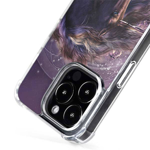 Laurie Prindle Black Rose Unicorn iPhone 13 Pro Max MagSafe Case