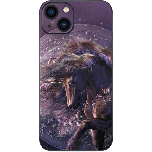 Laurie Prindle Black Rose Unicorn iPhone 13 Skin