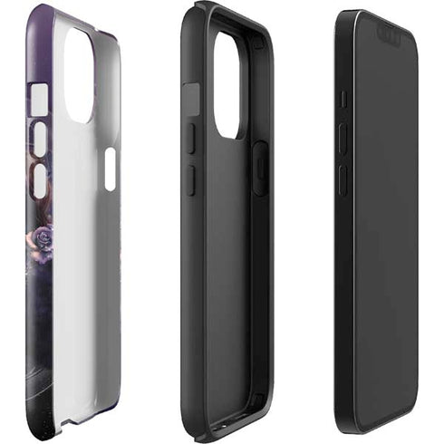 Laurie Prindle Black Rose Unicorn iPhone 14 Plus Impact Case