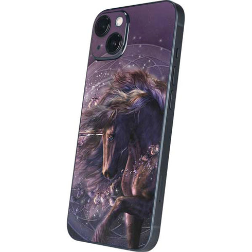 Laurie Prindle Black Rose Unicorn iPhone 14 Plus Skin