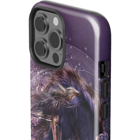 Black Rose Unicorn by Laurie Prindle iPhone 15 Pro Max Impact Case