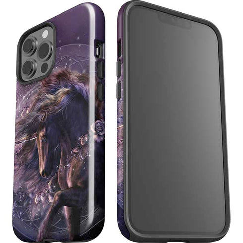 Black Rose Unicorn by Laurie Prindle iPhone 15 Pro Max Impact Case