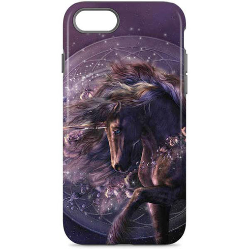 Laurie Prindle Black Rose Unicorn iPhone 8 Pro Case