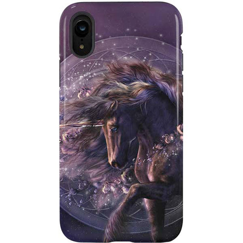 Laurie Prindle Black Rose Unicorn iPhone XR Pro Case