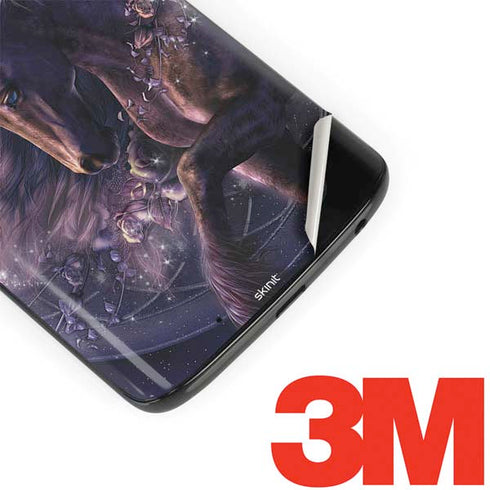 Laurie Prindle Black Rose Unicorn Moto G6 Skin