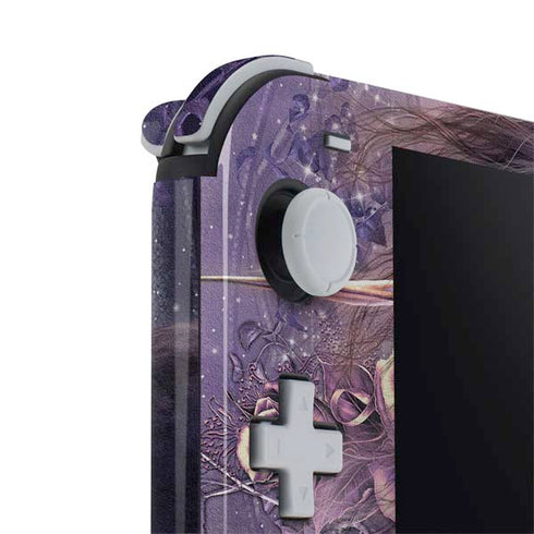 Laurie Prindle Black Rose Unicorn Nintendo Switch Lite Skin