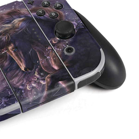 Laurie Prindle Black Rose Unicorn Nintendo Switch OLED (2021) Skin