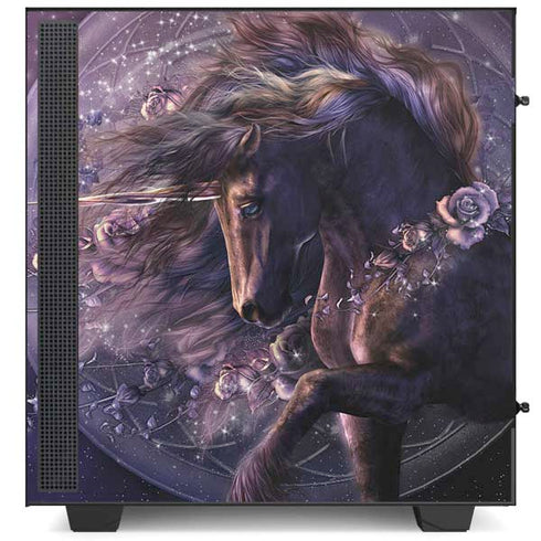 Laurie Prindle Black Rose Unicorn NZXT H510 Compact ATX Mid-Tower Case Skin