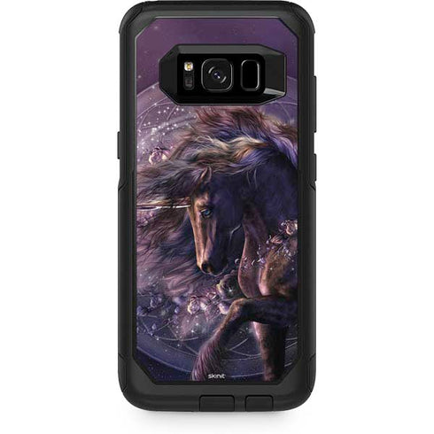Laurie Prindle Black Rose Unicorn Otterbox Commuter Galaxy Skin