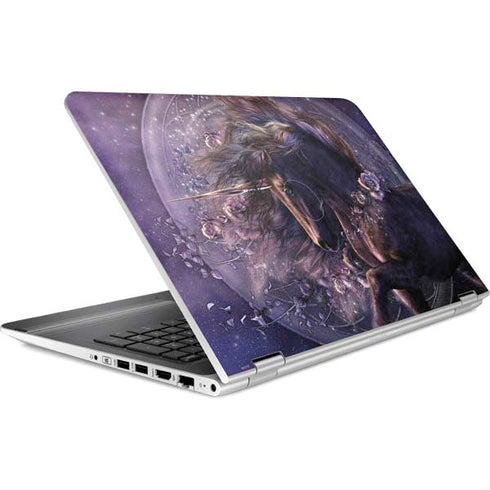 Laurie Prindle Black Rose Unicorn HP Pavilion Skin