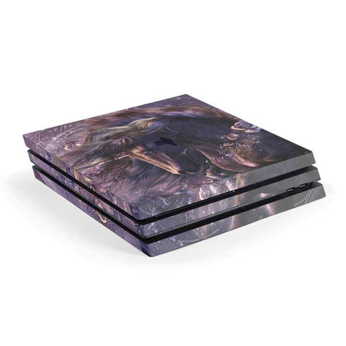 Laurie Prindle Black Rose Unicorn PS4 Pro Console Skin