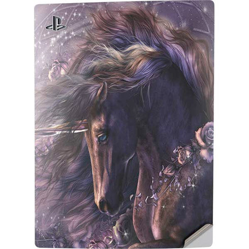 Laurie Prindle Black Rose Unicorn PS5 Digital Edition Console Skin