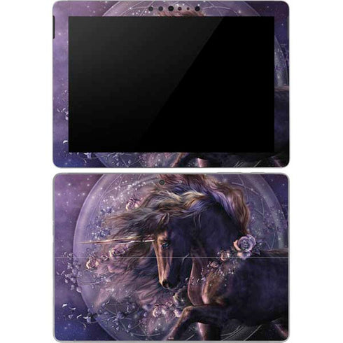 Laurie Prindle Black Rose Unicorn Surface Go Skin