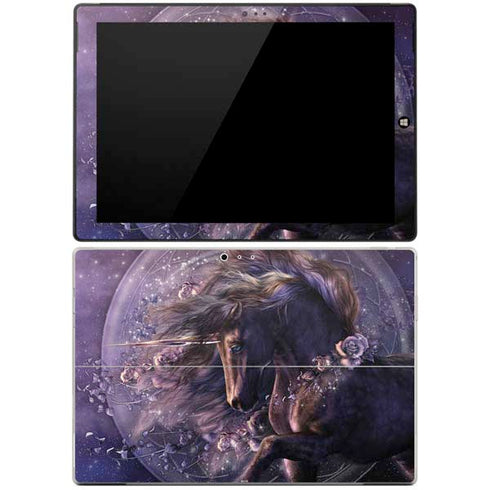 Laurie Prindle Black Rose Unicorn Surface Pro 3 Skin