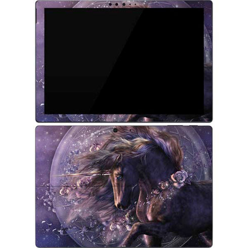 Laurie Prindle Black Rose Unicorn Surface Pro 7 Skin