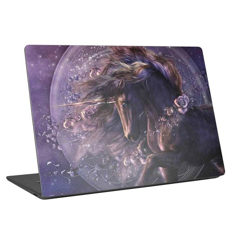 Laurie Prindle Black Rose Unicorn Universal Laptop 15in (12.2 x 8.8in) Skin