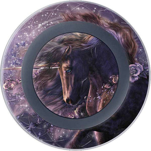 Laurie Prindle Black Rose Unicorn Wireless Charger Skin