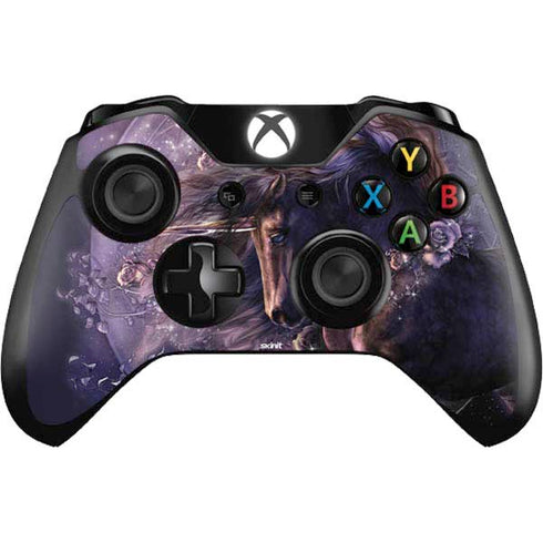 Laurie Prindle Black Rose Unicorn Xbox One Controller Skin