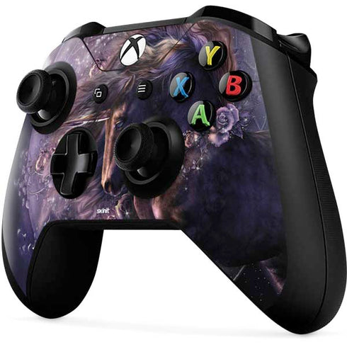 Laurie Prindle Black Rose Unicorn Xbox One X Controller Skin