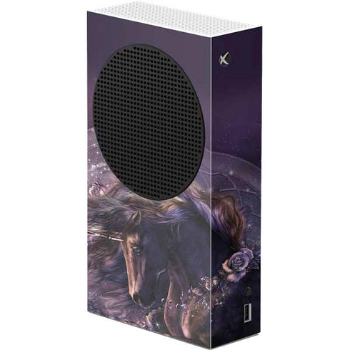 Laurie Prindle Black Rose Unicorn Xbox Series S Console Skin