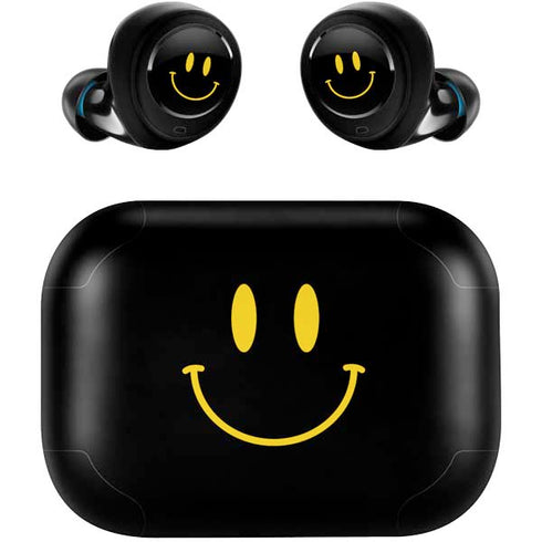 Black Happy Face Amazon Echo Buds Skin
