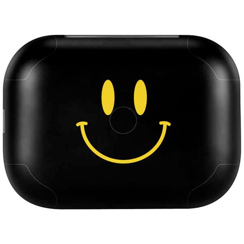 Black Happy Face Amazon Echo Buds Skin