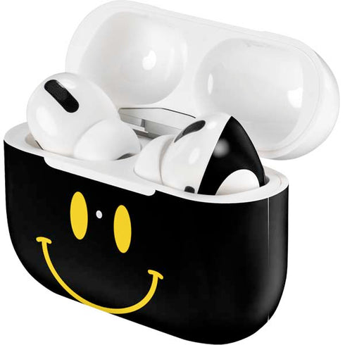 Black Happy Face Apple AirPods Pro Skin