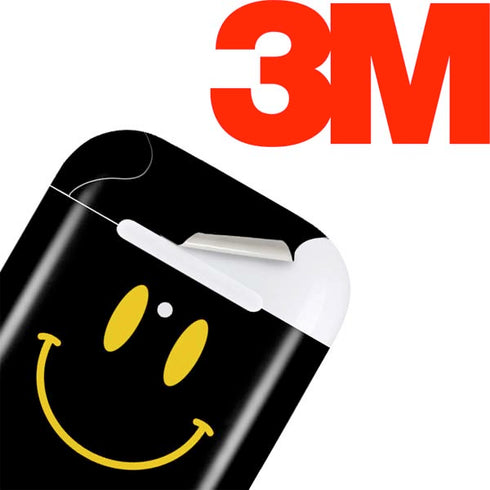 Black Happy Face Apple AirPods Skin