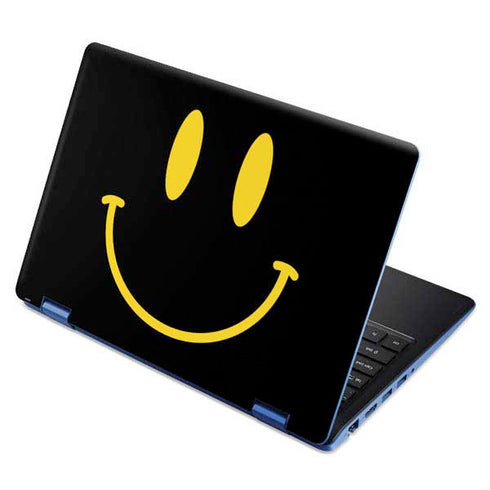 Black Happy Face Aspire R11 11.6in Skin