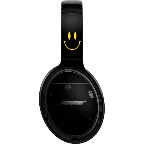 Black Happy Face Bose QuietComfort 35 Headphones Skin