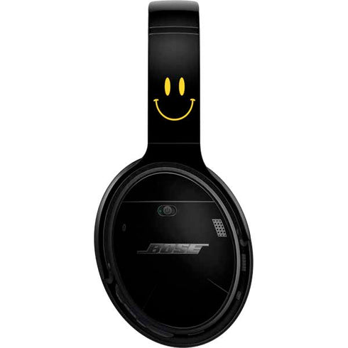 Black Happy Face Bose QuietComfort 35 II Headphones Skin