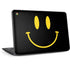 Black Happy Face HP Chromebook Skin