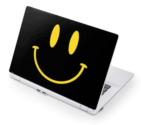 Black Happy Face Acer Chromebook Skin