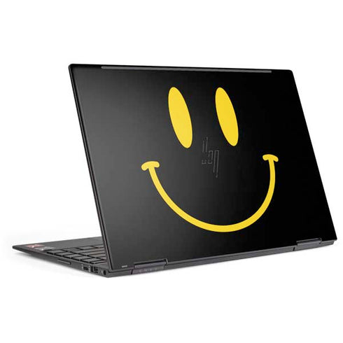 Black Happy Face HP Envy Skin