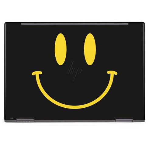 Black Happy Face HP Envy Skin