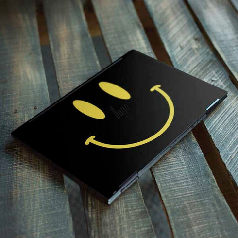 Black Happy Face HP Envy Skin