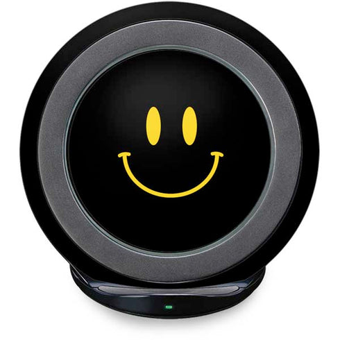 Black Happy Face Fast Charge Wireless Charging Stand Skin