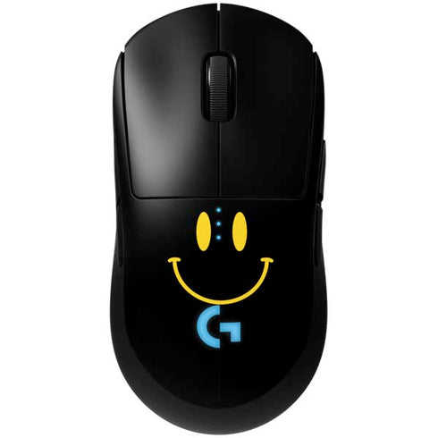 Black Happy Face G Pro Wireless Gaming Mouse Skin