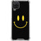 Black Happy Face Galaxy A12 Clear Case
