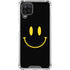 Black Happy Face Galaxy A12 Clear Case