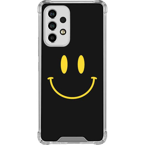 Black Happy Face Galaxy A33 5G Clear Case