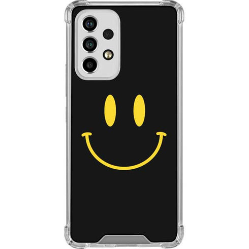 Black Happy Face Galaxy A53 5G Clear Case