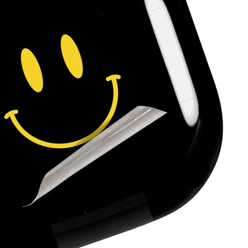 Black Happy Face Galaxy Buds Live Skin